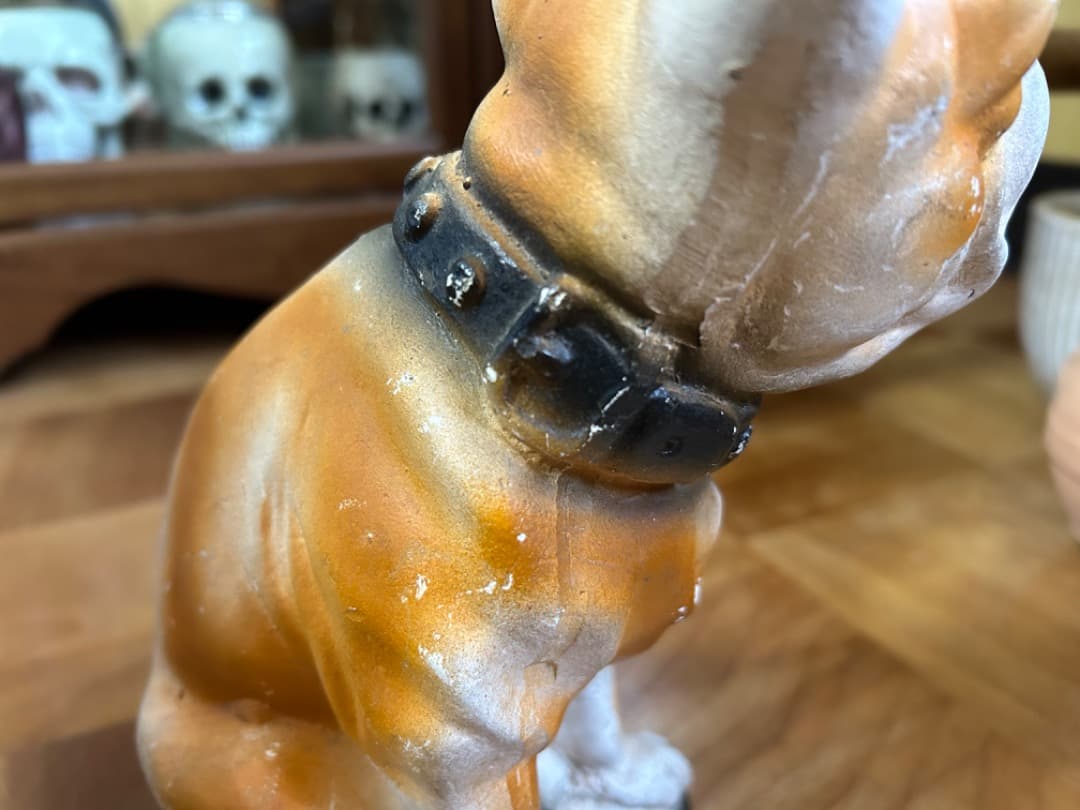 ビンテージ Chalkware Bulldog チョークウェア ブルドッグ