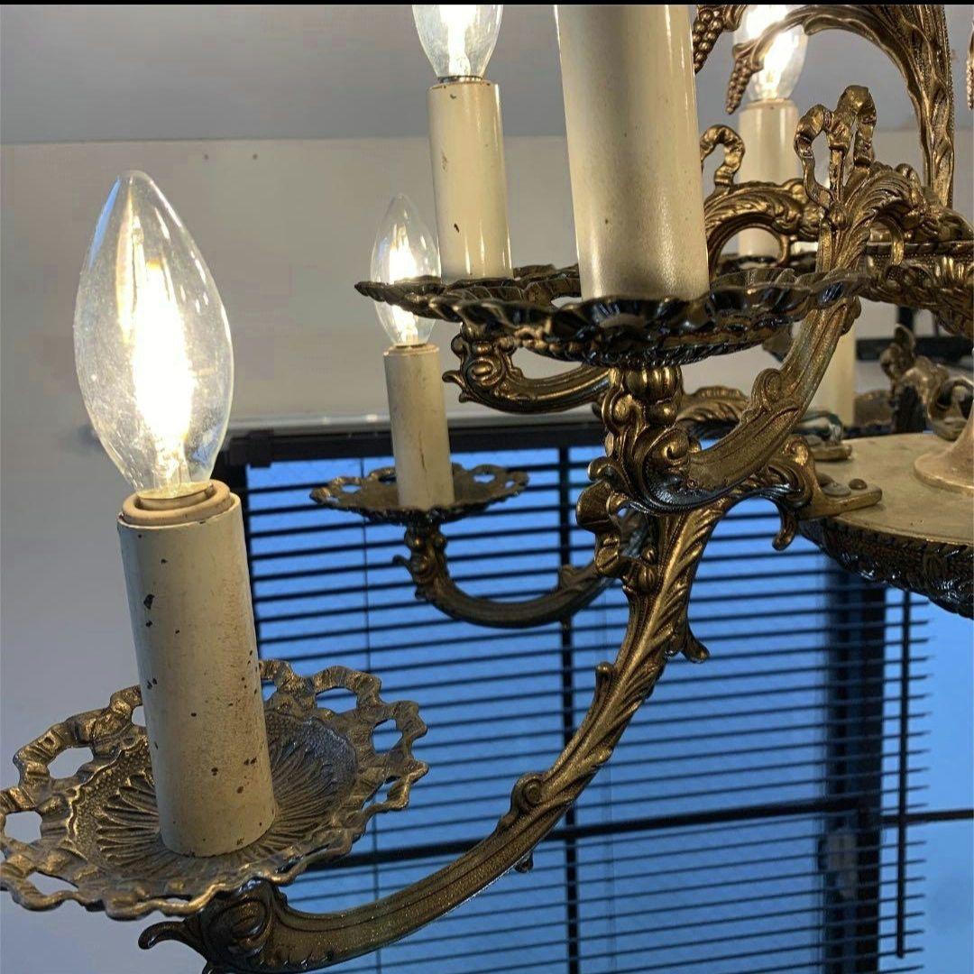 アンティーク真鍮シャンデリア 12灯