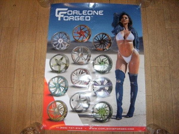 非売品★宣伝用 CORLEONE FORGED WHEELS ポスター