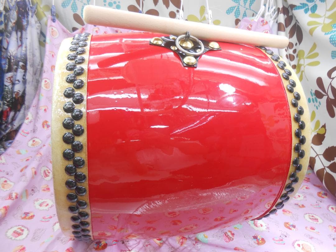 限艇新品未使用(送料無料)26.980円　エイサー大太鼓36cm*40cm　撥付