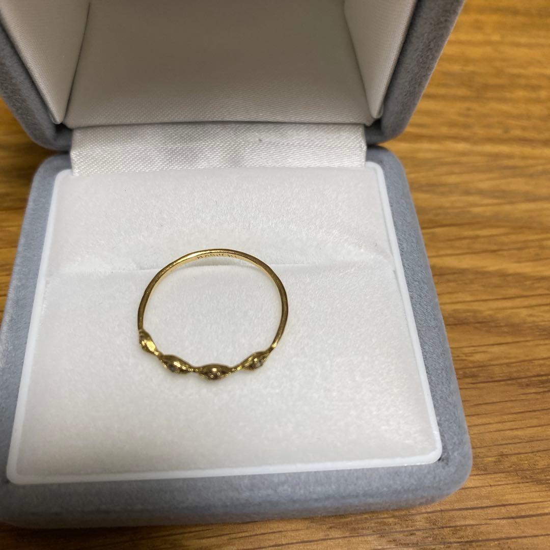 ノグチ　noguchi 14k イエローゴールド　ブラウンダイヤ　 リング