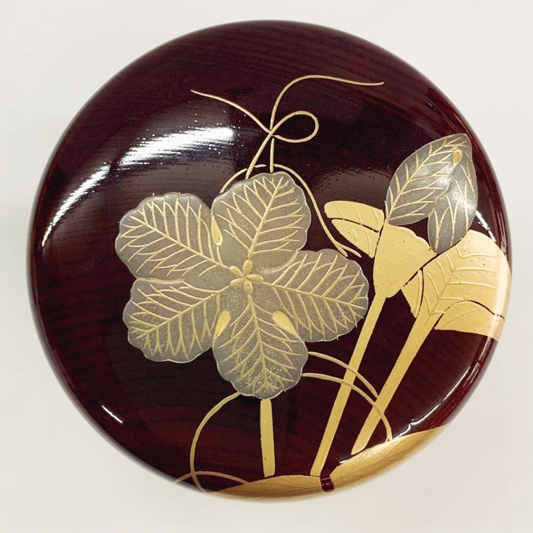 【棗　夕顔絵】新井司峰　共箱