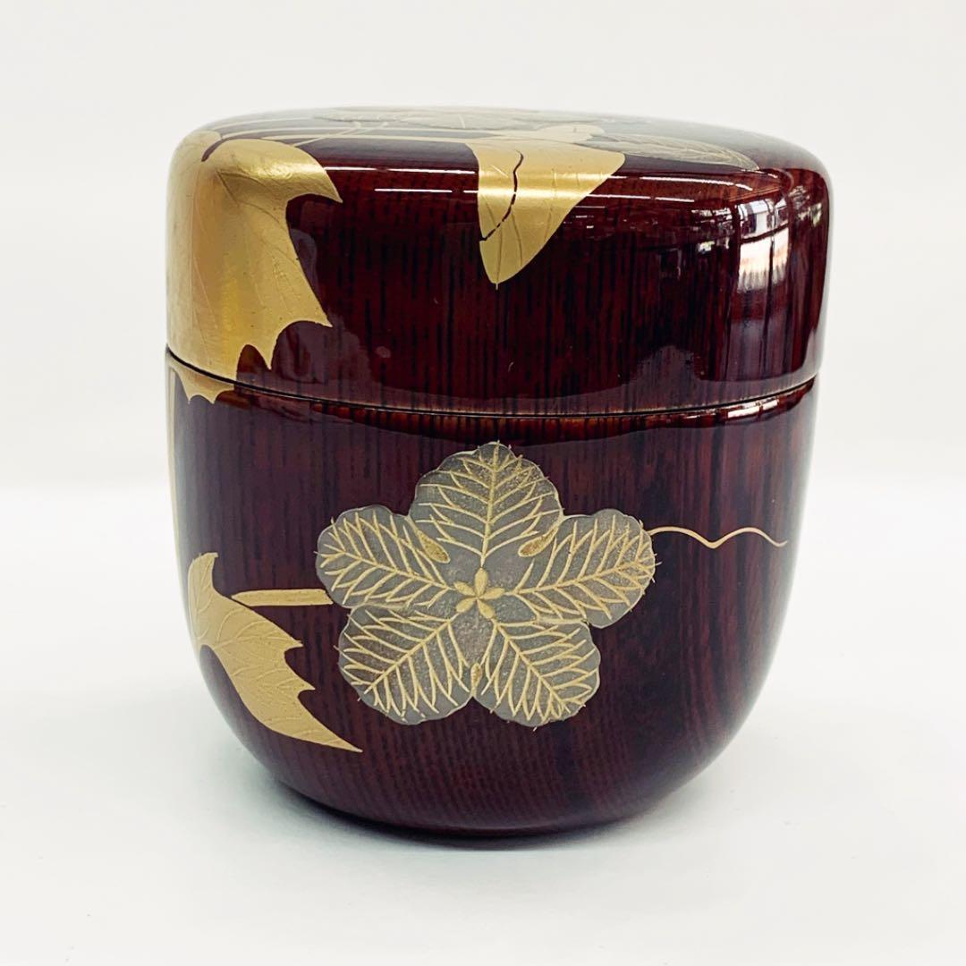 【棗　夕顔絵】新井司峰　共箱