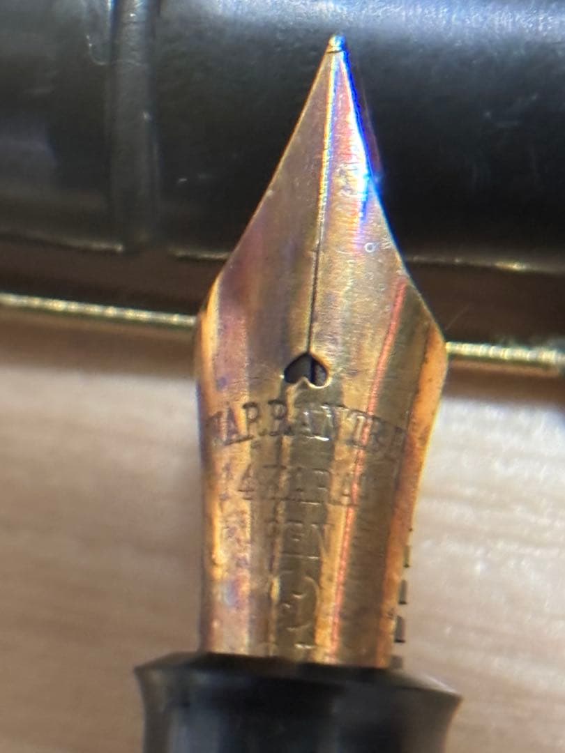 【激レア】万年筆 ワランテッド 14K ゴールド レトロ　ジャンク品