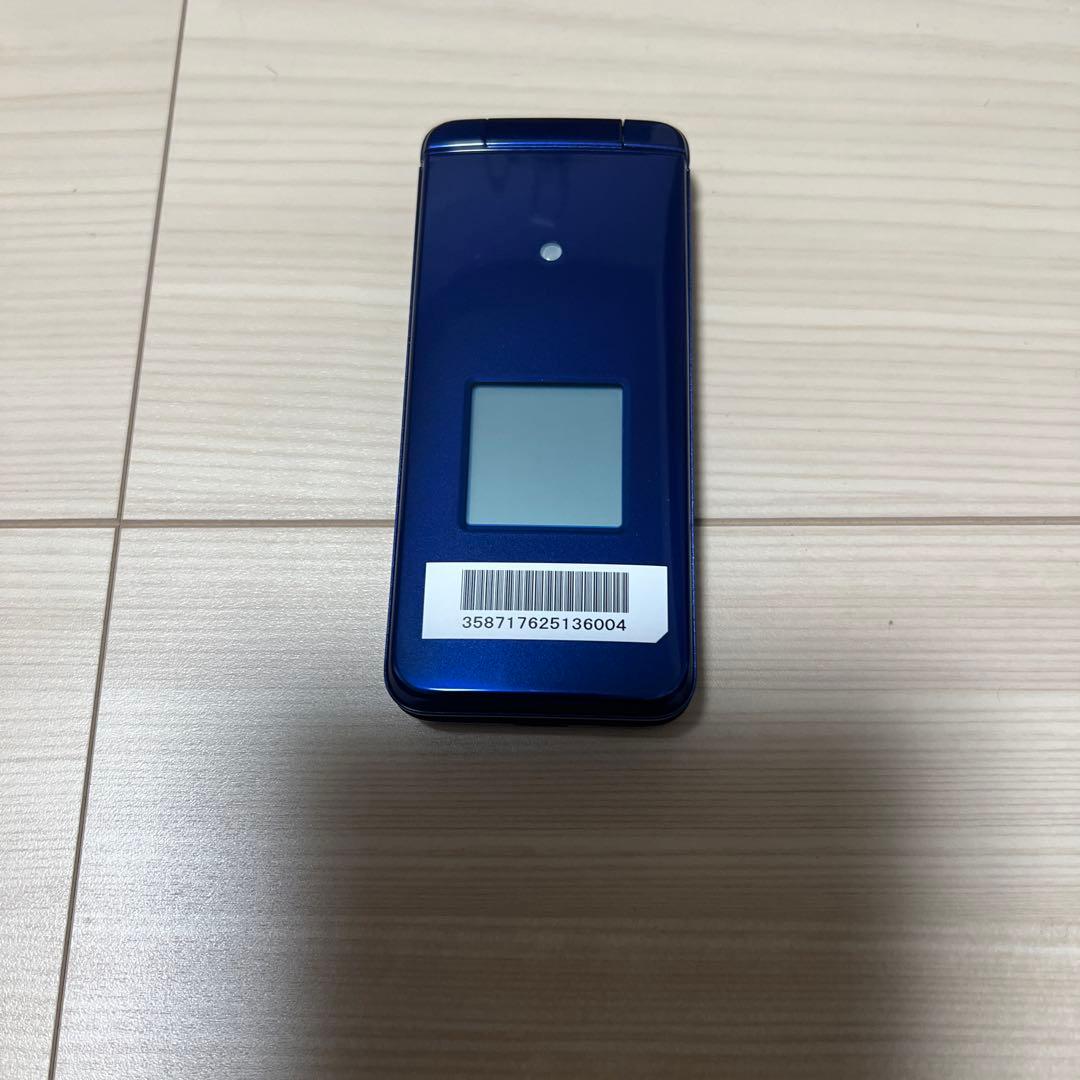 【ほぼ未使用・現行】au かんたんケータイ ライト KYF43（ロイヤルブルー）