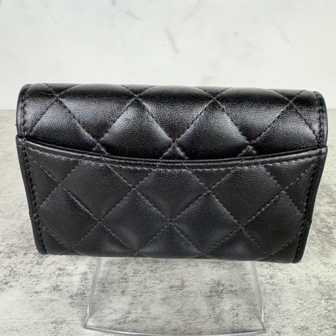CHANEL シャネル　マトラッセ　ケース　ラムスキン　カードケース