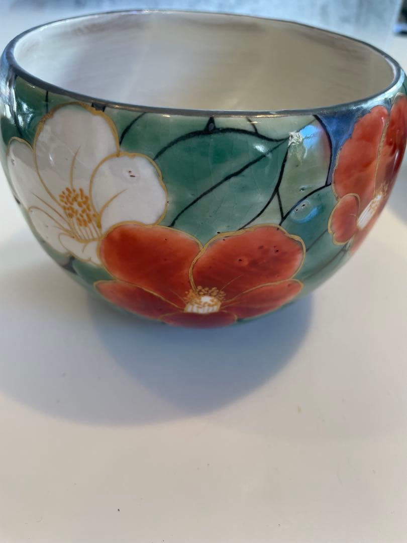 陶葊　陶あん　深鉢　銀彩　レア