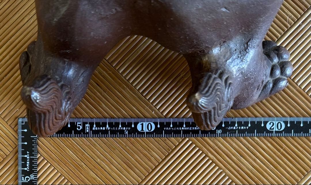 T*e様 SNT934 大型 備前焼 名工 木村長十郎友敬 獅子　唐獅子 狛犬