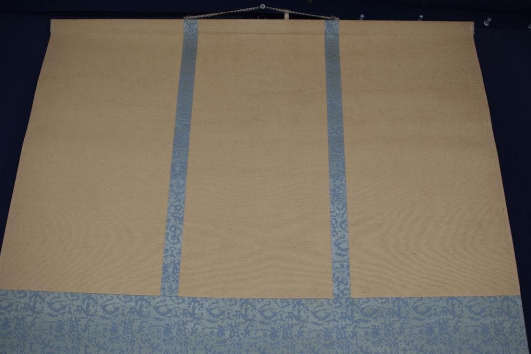 良雄/アザミ図/薊/横物/掛軸☆宝船☆Z-596