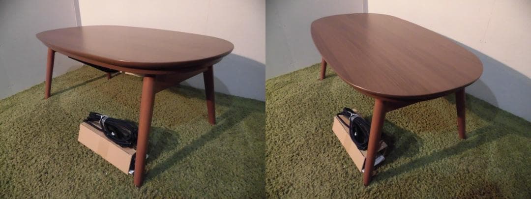 送料無料【限定品/新品】北欧風オールシーズン折脚こたつテーブルカルミナ★ブラウン