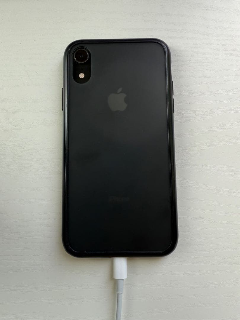 Apple iPhone XR ブラック 本体 ケース付き