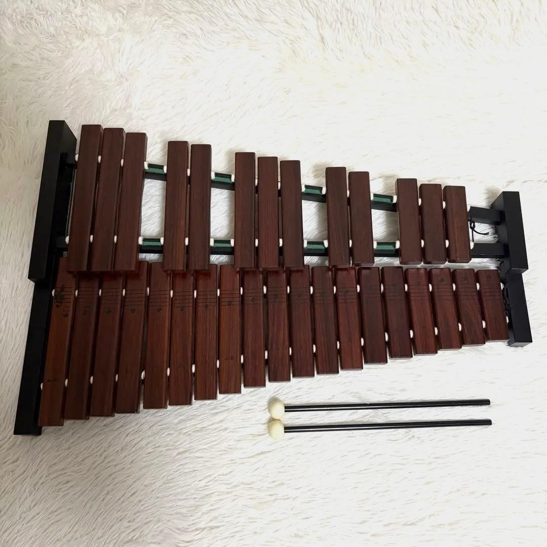 【希少！廃盤品】YAMAHA 卓上木琴 32音 マレット付き TX-6
