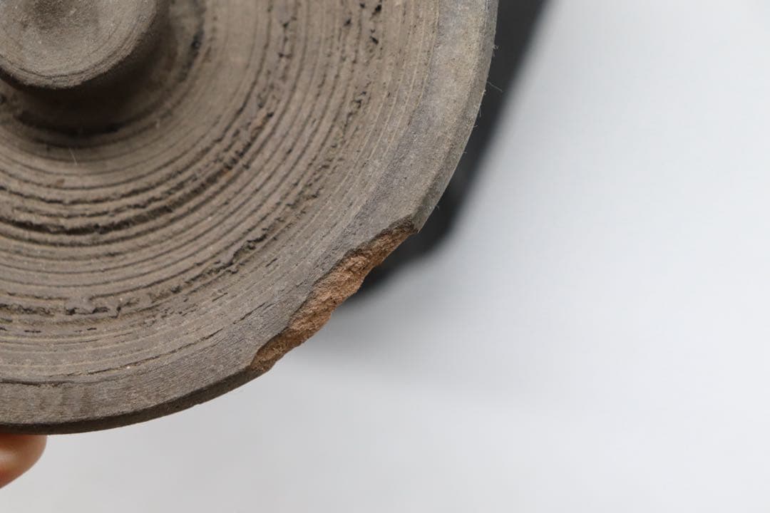 坂田甚内作　黒陶窯変深甚紋水指　茶道具　送料込み250825