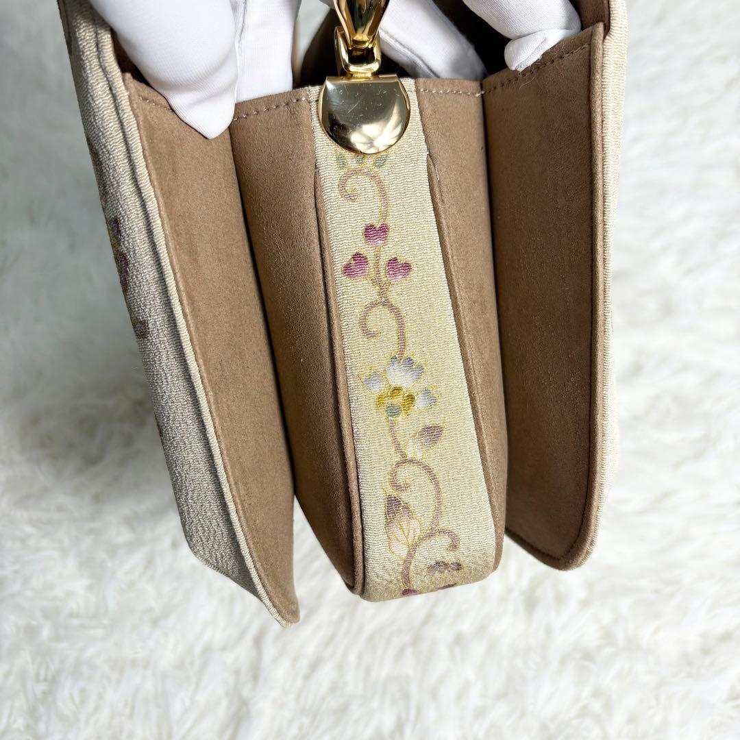 ☆美品☆OKAJIMA オカジマ ハンドバッグ 和装フォーマル 絹100% 高級