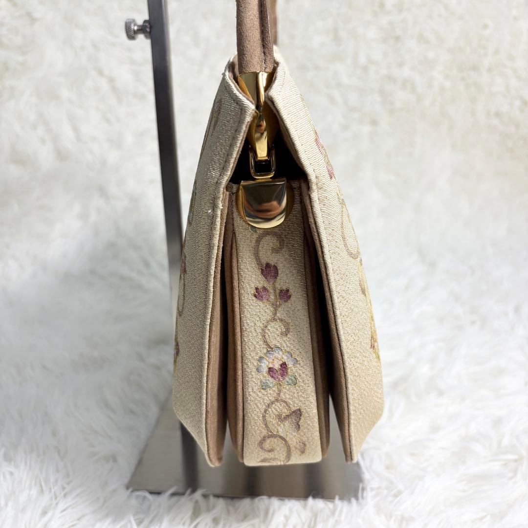 ☆美品☆OKAJIMA オカジマ ハンドバッグ 和装フォーマル 絹100% 高級