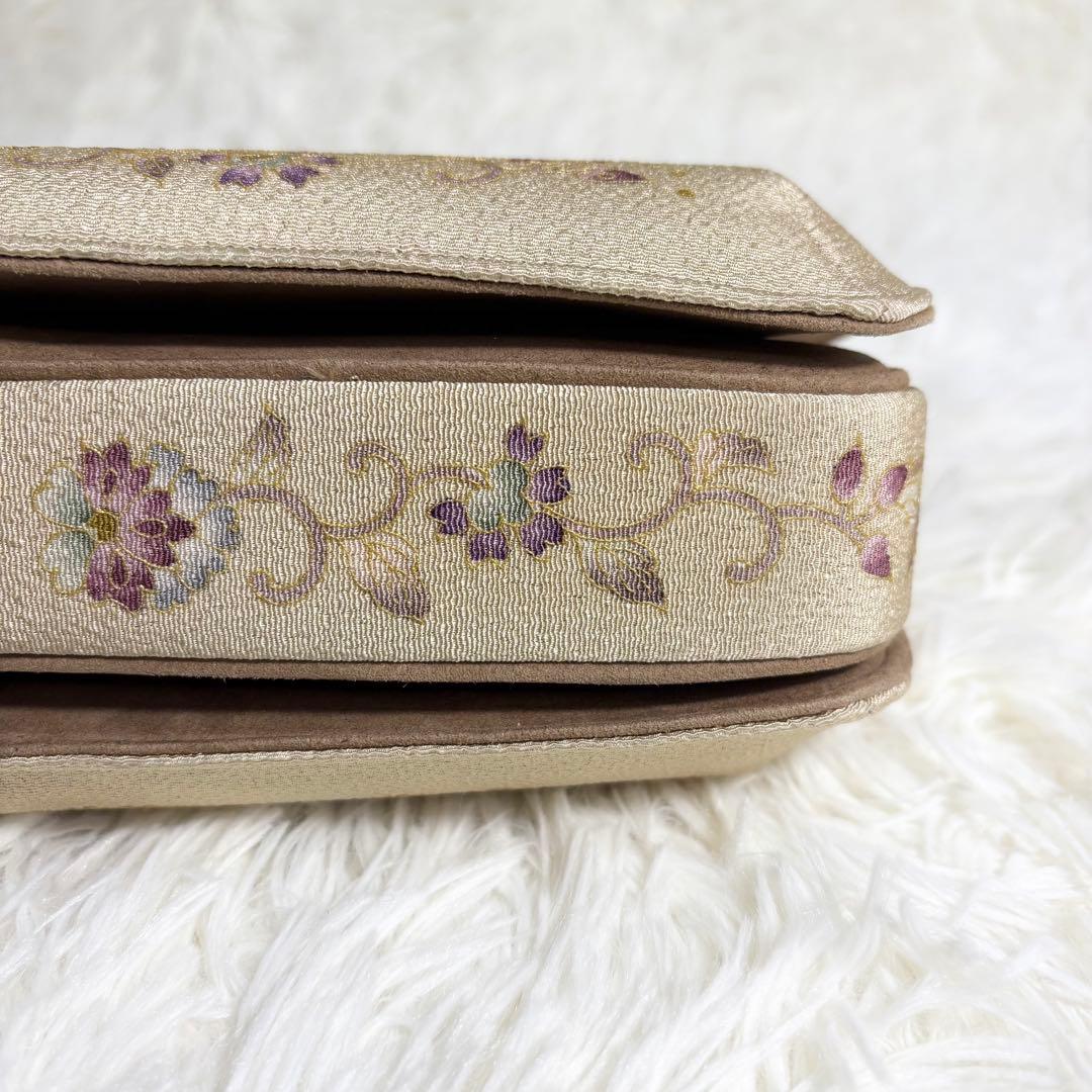 ☆美品☆OKAJIMA オカジマ ハンドバッグ 和装フォーマル 絹100% 高級