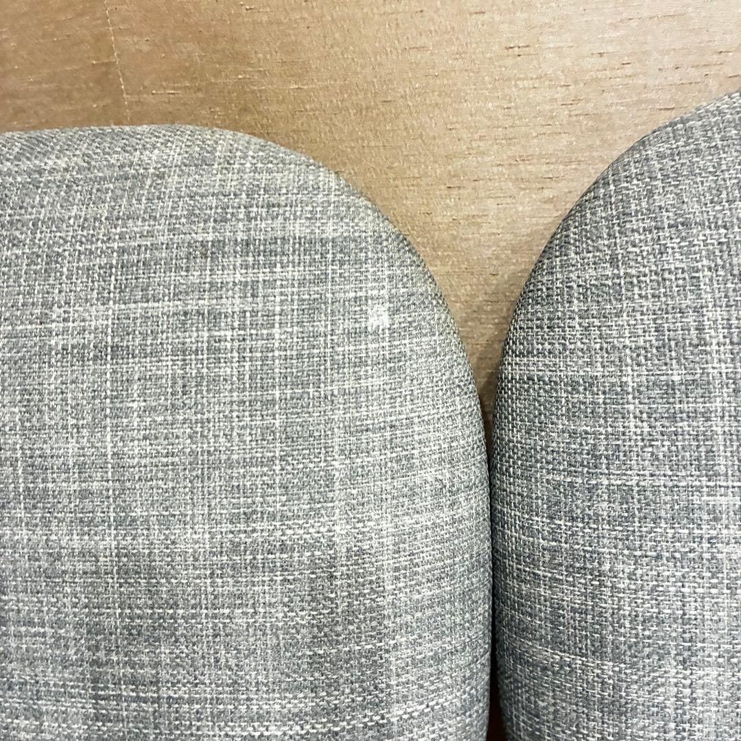 ニトリ リラックスワイド チェア 2脚 グレー ダイニングチェア 1人用