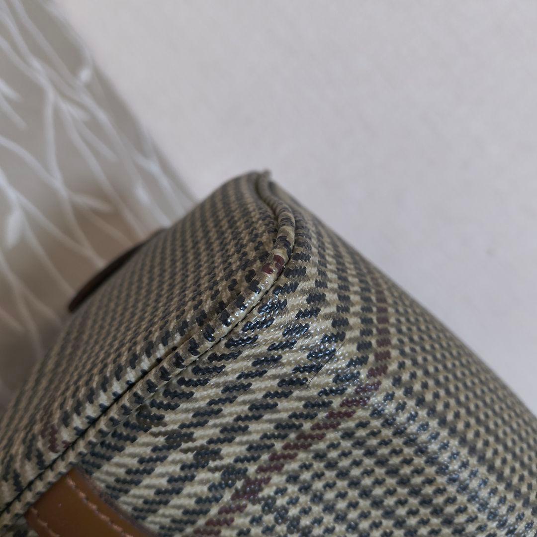 ポロラルフローレン チェック柄 ミニボストン チャームつき ヴィンテージ