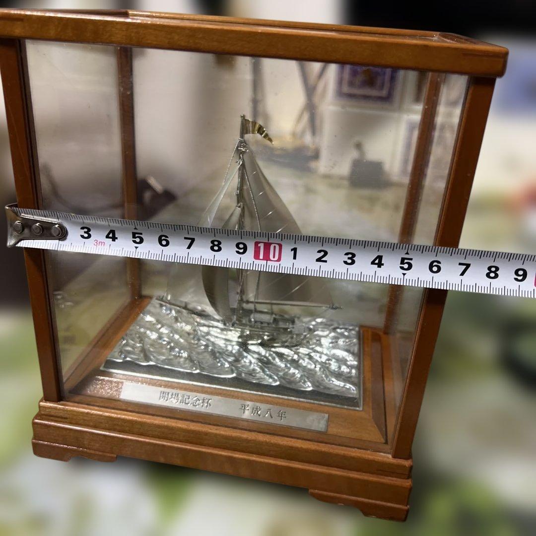 銀製　ヨット置物　シルバー