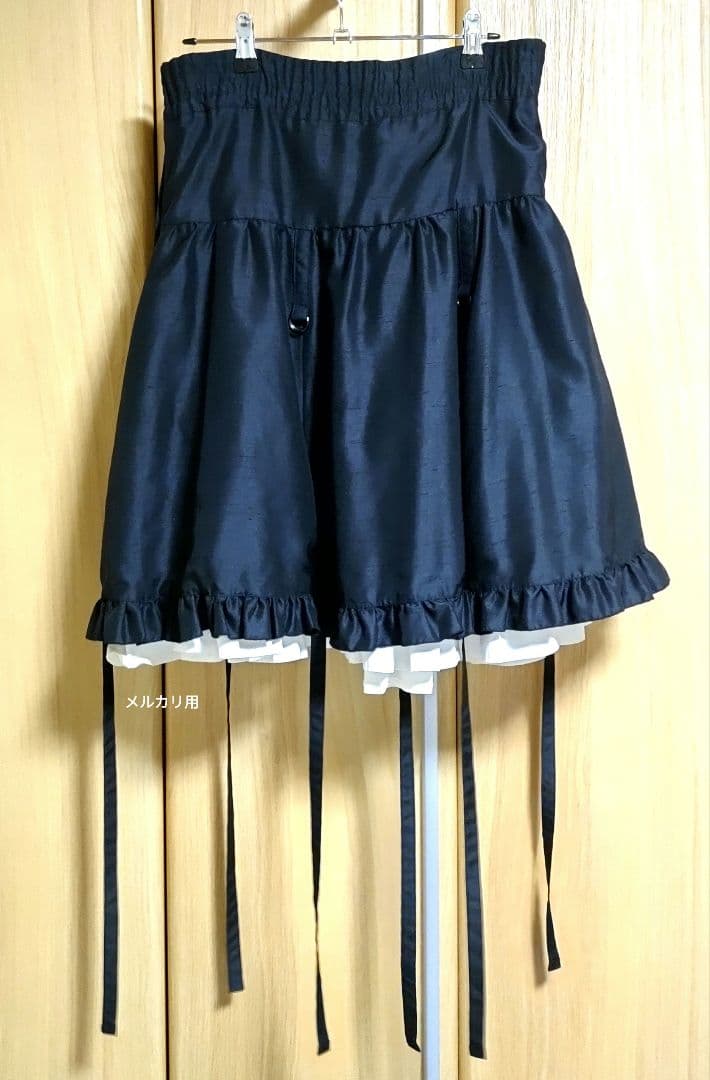 LAPIM AGILL バルーン フリルスカート 黒 × 白