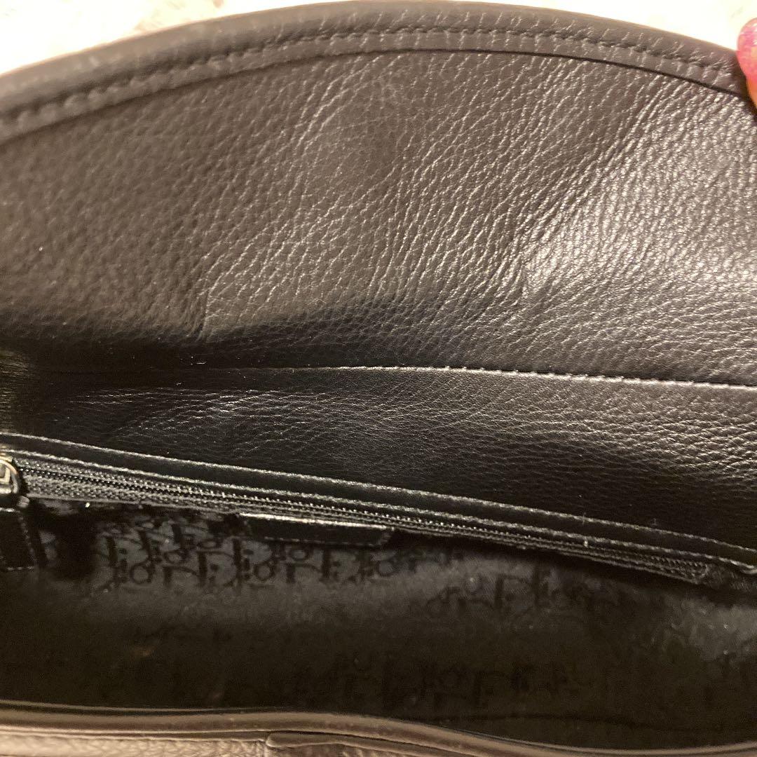 クリスチャン ディオール ロゴ　バック　黒　エルメス　プラダ　セリーヌ　本物