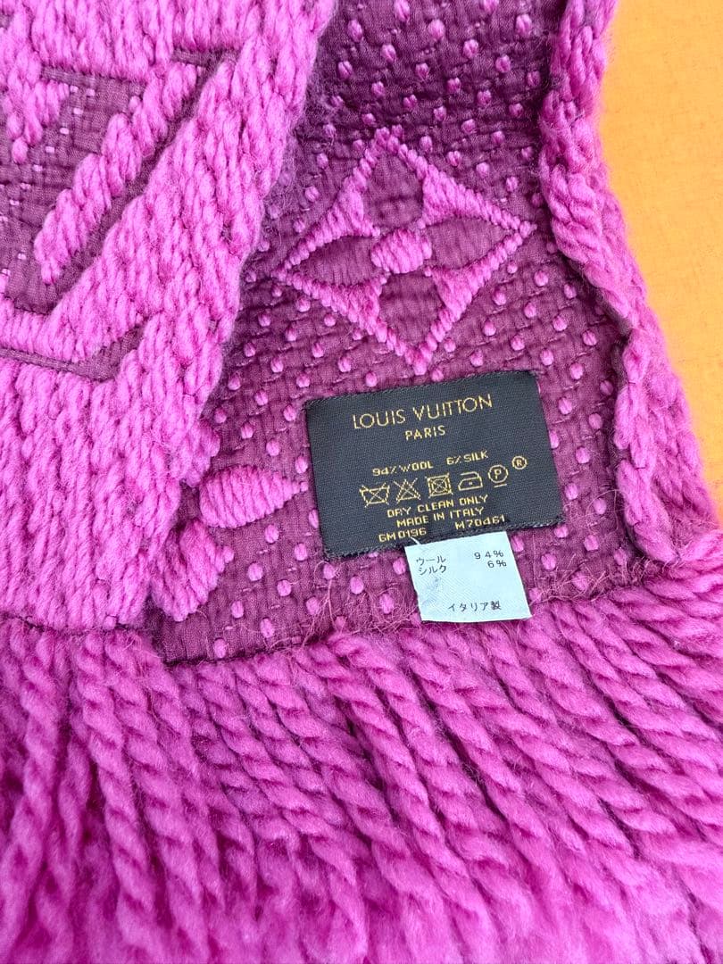 Louis Vuitton バーガンディ マフラー