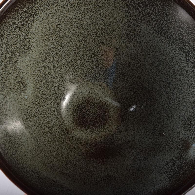 中国　磁州窯製　窯変　油滴天目茶碗　平茶碗　2点　C　7533