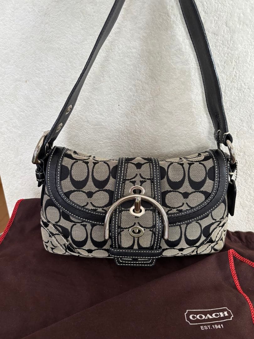 希少✨ COACH ソーホー ワンショルダー バッグ キャンバス 10296