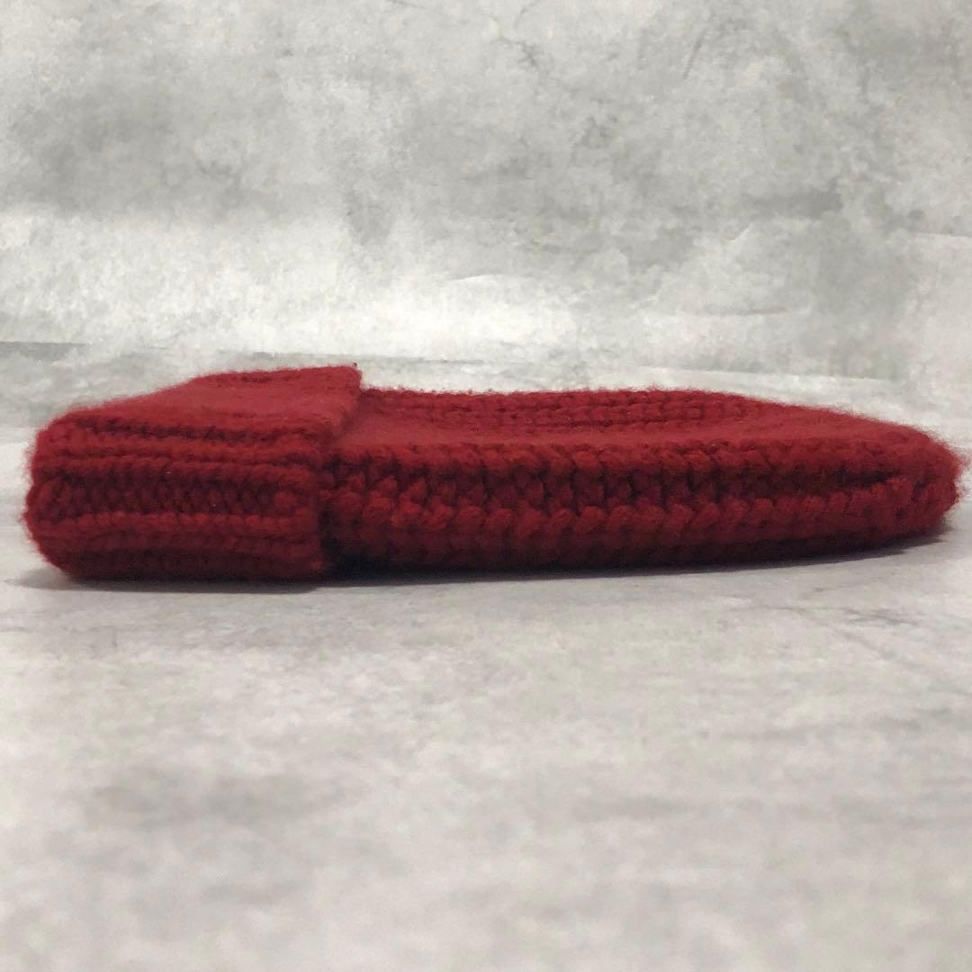 美品✨HERMES カシミヤ100％ ニット帽 Sサイズ レッド ユニセックス