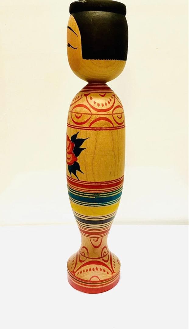 中古　こけし　希少　日本　レア　人形　木製　伝統　盛みつを　コレクション　GG