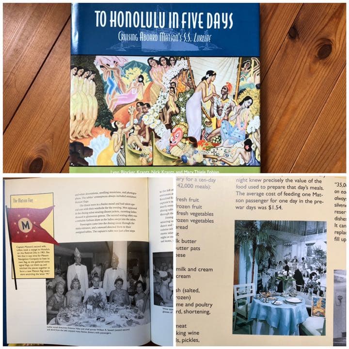 レア40年代オリジナルMatsonマトソンラインディナーメニューフラッグ他セット