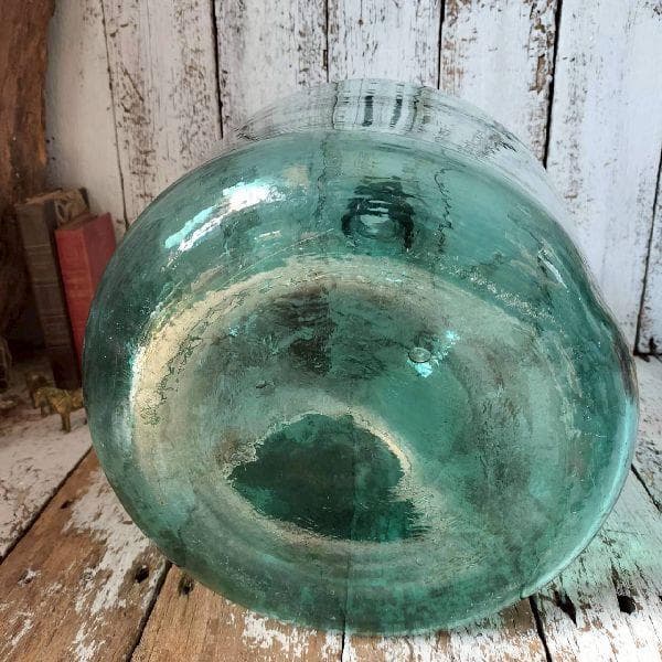 ヴィンテージ デミジョンボトル 古硝子 ガラス瓶 大型 花瓶 フラワーベース