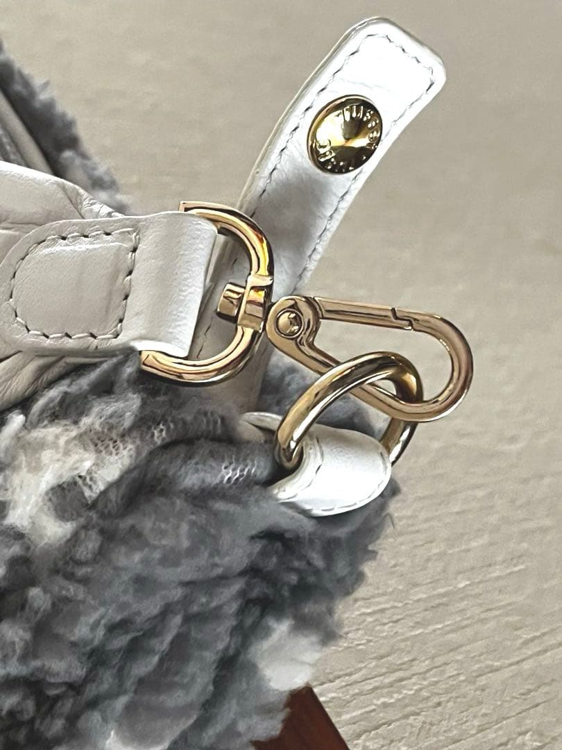 russet ラウンド　ボアショルダーバッグ 2way