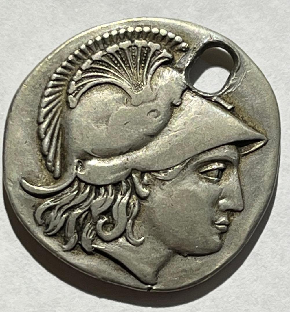 古代ギリシャ銀貨　アレキサンドリア　BC4世紀　本物