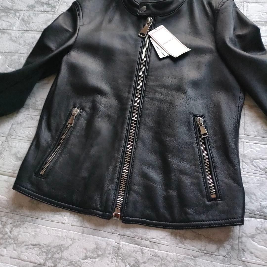 【訳アリ新品】干場義雅　DRESSTERIOR　レザーライダース　S