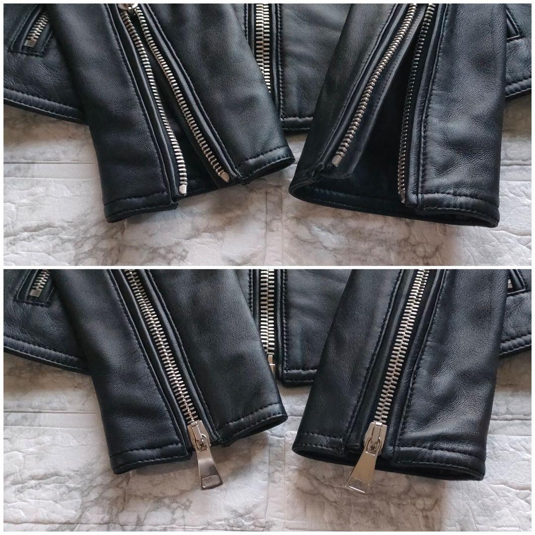 【訳アリ新品】干場義雅　DRESSTERIOR　レザーライダース　S