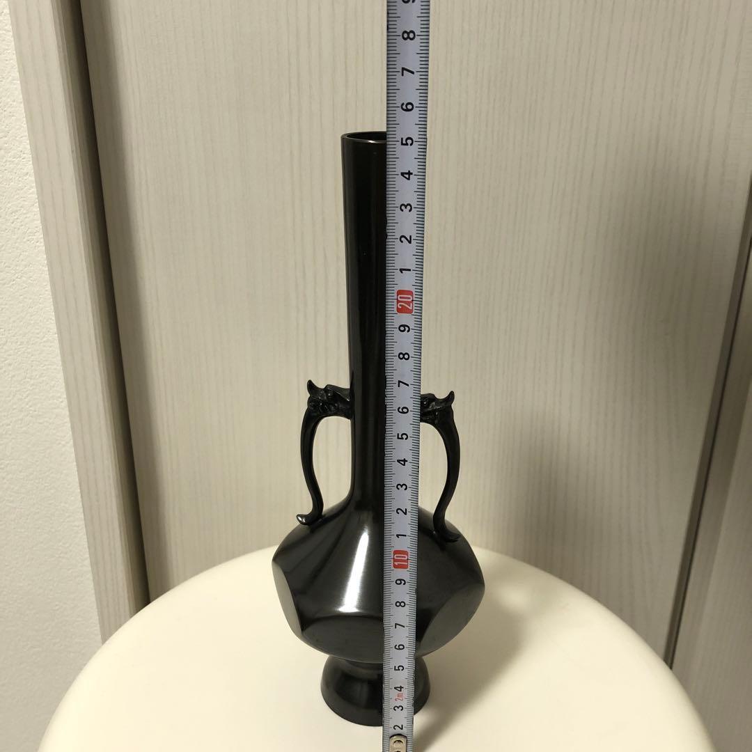 花入　金谷浄雲作 唐銅