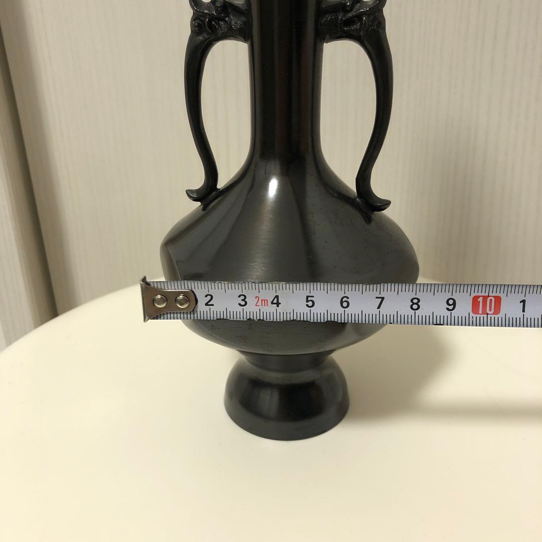 花入　金谷浄雲作 唐銅