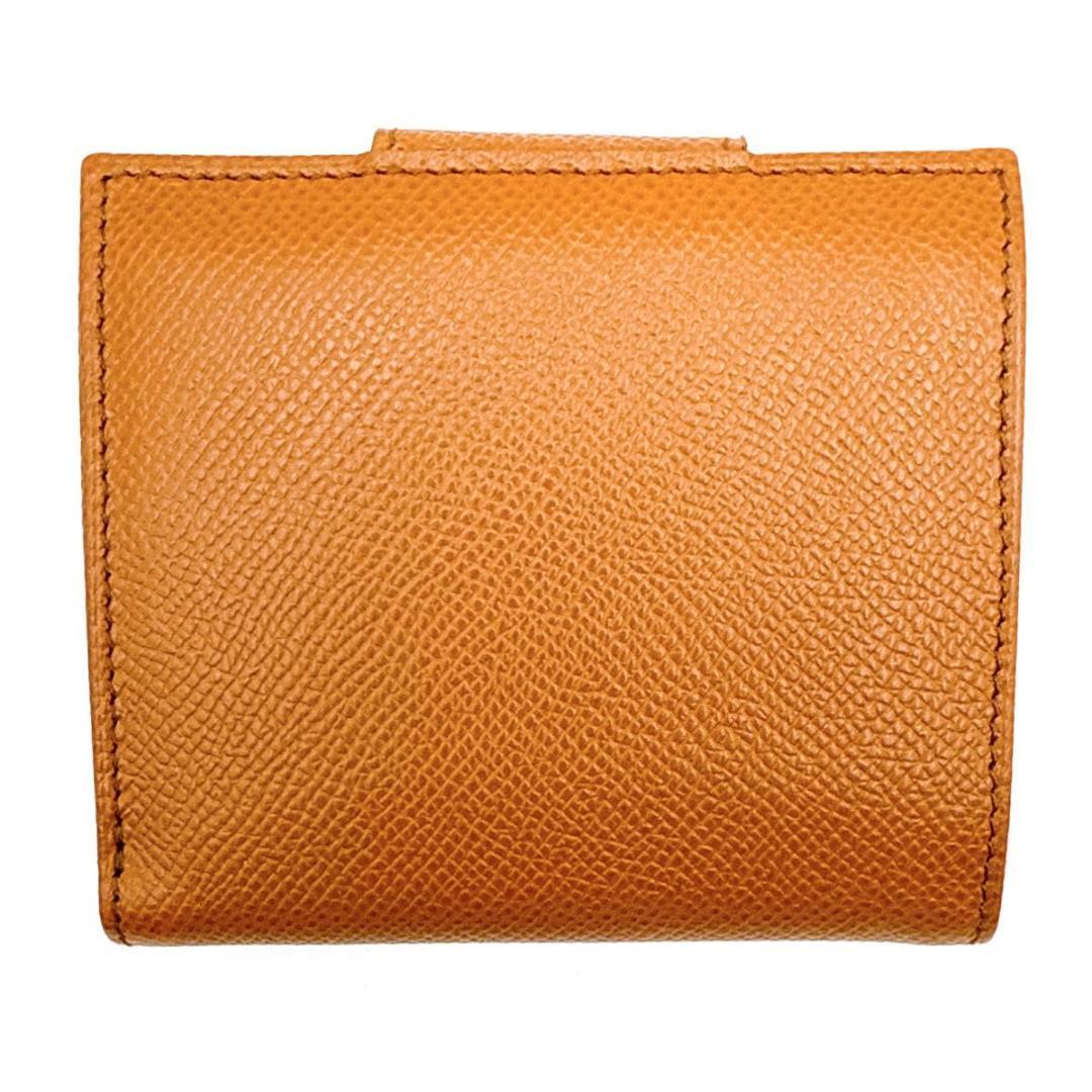 【未使用】ブルガリ ビーゼロワン 二つ折り財布 レザー キャメル ゴールド金具