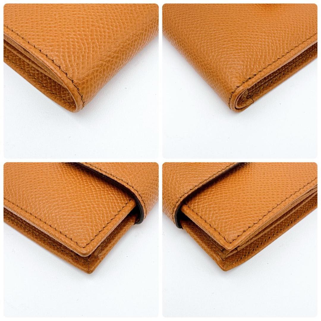 【未使用】ブルガリ ビーゼロワン 二つ折り財布 レザー キャメル ゴールド金具