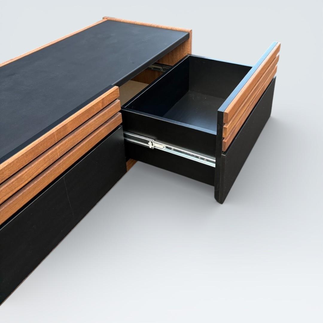 MKマエダ アコール テレビボード 150cm ウォールナット ルーバー モダン