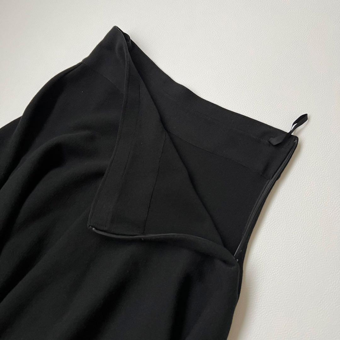 美品 Foxey フォクシー　フレアスカート　ニットスカート　ブラック　38
