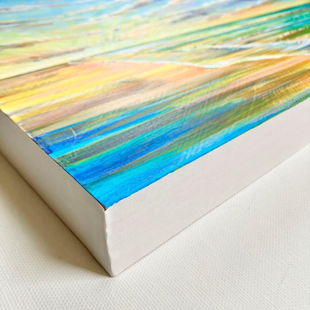 sunrise＊大きめ絵画　原画　風景画　海　空　朝日　夕日　キレイ　沖縄