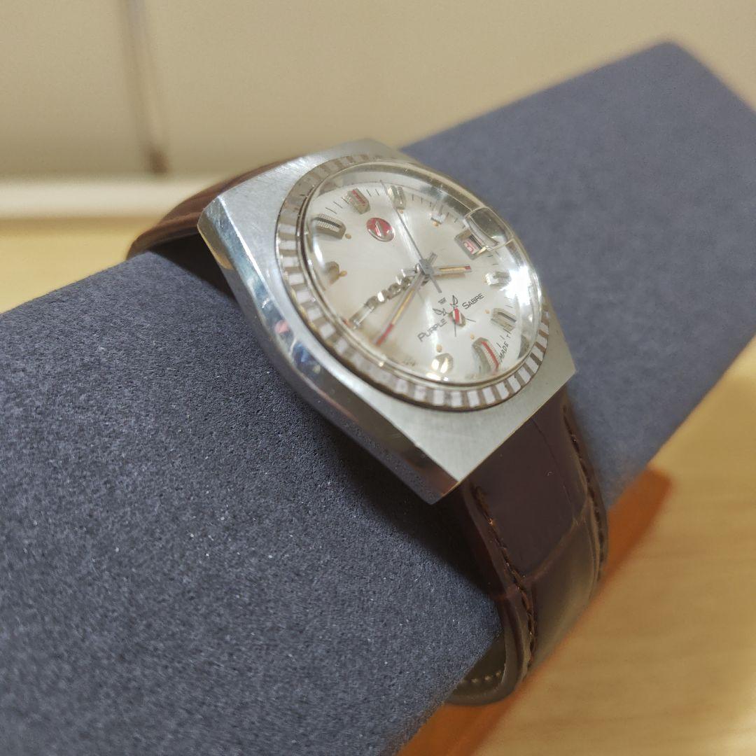 【RADO】稼働品　自動巻き　パープル　セイバー