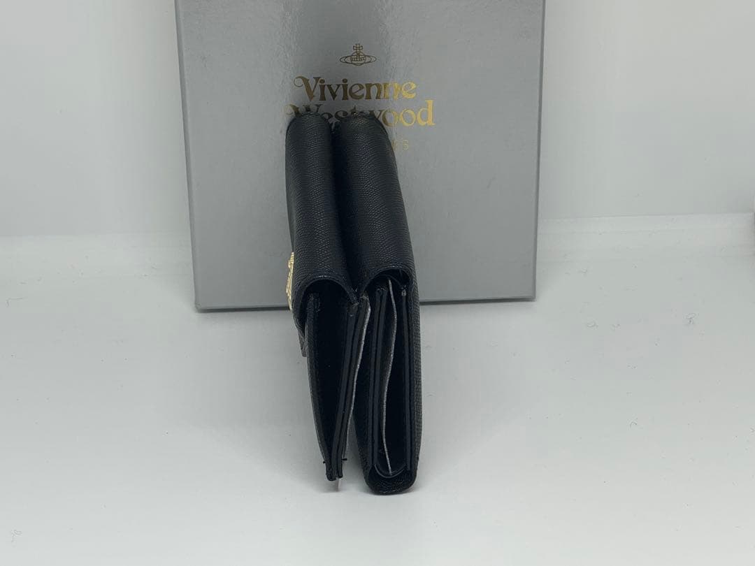 【新品未使用】Vivienne Westwood ブラック三つ折り財布