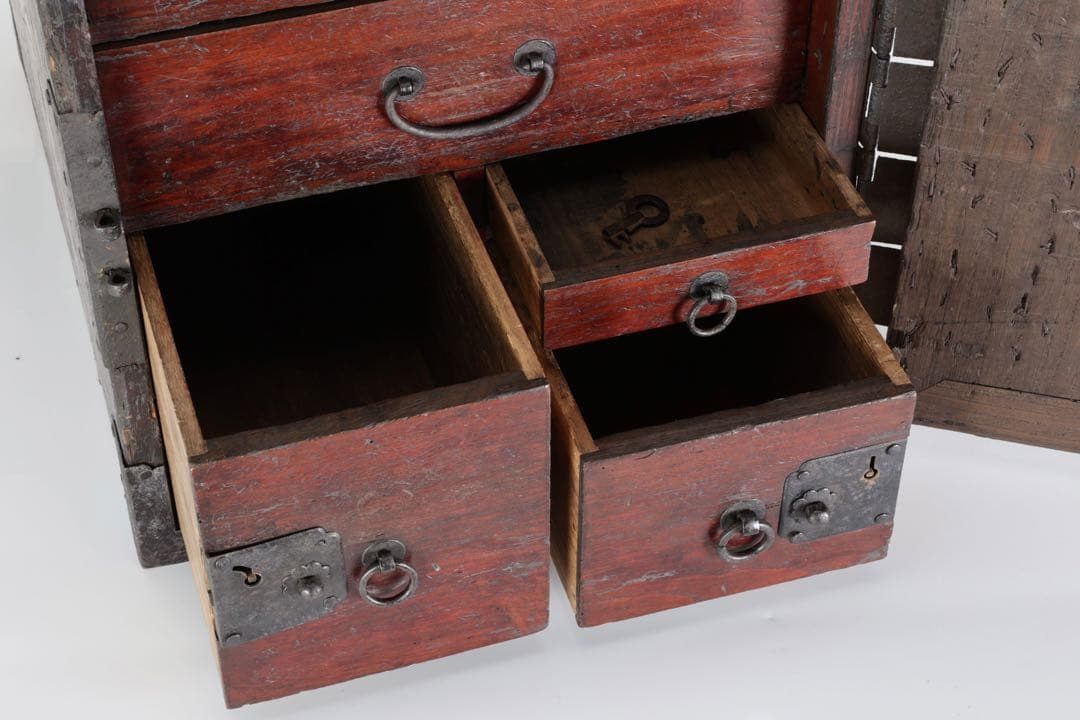 船箪笥 鉄金具 小箪笥 銭箱 民藝 古民具 時代家具 骨董品 和箪笥 船金庫
