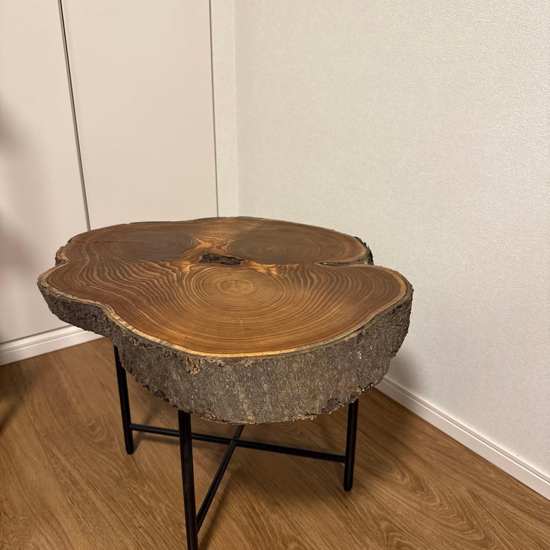 値下げ！グロウス リング サイドテーブル 原木テーブル