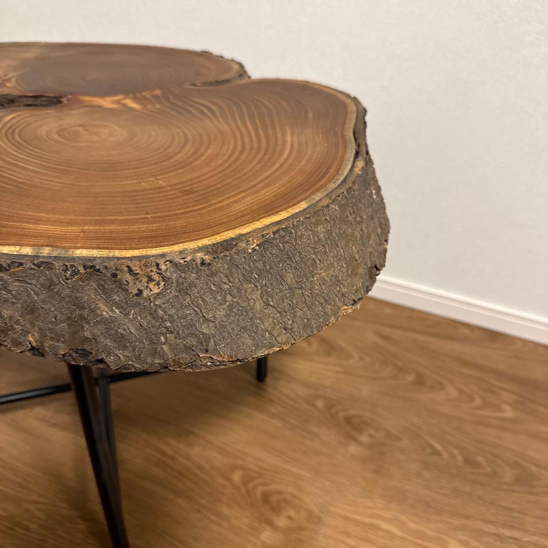 値下げ！グロウス リング サイドテーブル 原木テーブル