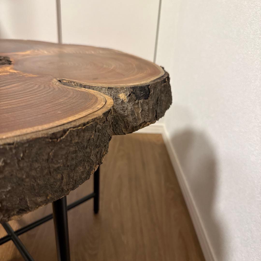 値下げ！グロウス リング サイドテーブル 原木テーブル