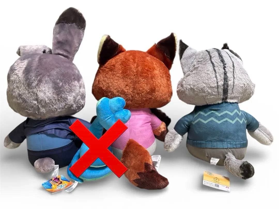 ズートピア2 スーパーラージ ぬいぐるみ ジュディ＆ニック&パウバート